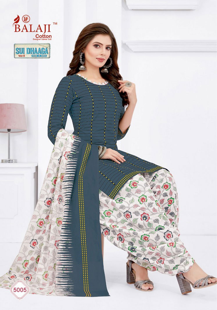 Balaji Sui Dhaga 5 Casual Wear Cotton Ready Made Dress Cotton Dress